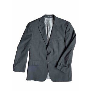 2/$18 SALE! MICHAEL KORS Blazer Sport Coat‎ Mens 40S Gray Pinstripe Jacket Wool